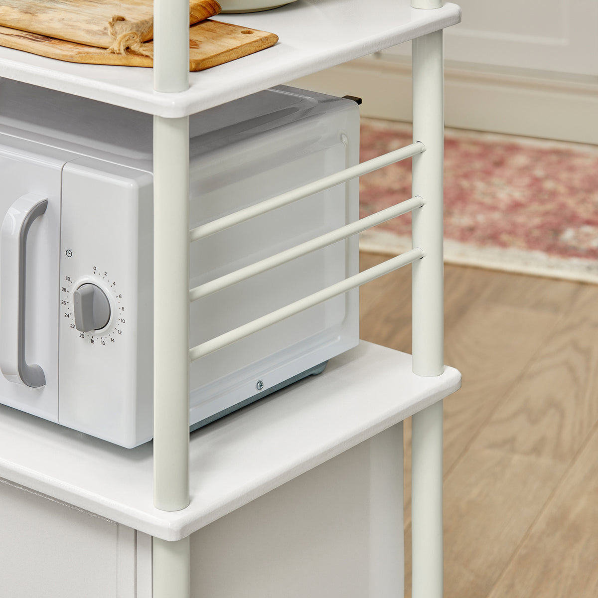 sebuyfr.comG12-W Meuble rangement cuisine roulant en bois, Chariot de cuisine de service