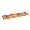 sebuyfr.comG212-N Plateau de Baignoire Extra Long et Verni avec Support Verre à Vin et Bougie, Design Fonctionnel, Usage Quotidien, Pratique – Bambou, Naturel