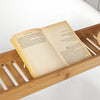 sebuyfr.comG212-N Plateau de Baignoire Extra Long et Verni avec Support Verre à Vin et Bougie, Design Fonctionnel, Usage Quotidien, Pratique – Bambou, Naturel