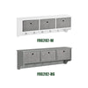 sebuyfr.comG282-HG Porte-Manteau Mural avec 5 Crochets et 3 Paniers, pour Entrée et Couloir, Design Fonctionnel, Usage Quotidien – L100×P20×H30 cm, Bois, Gris