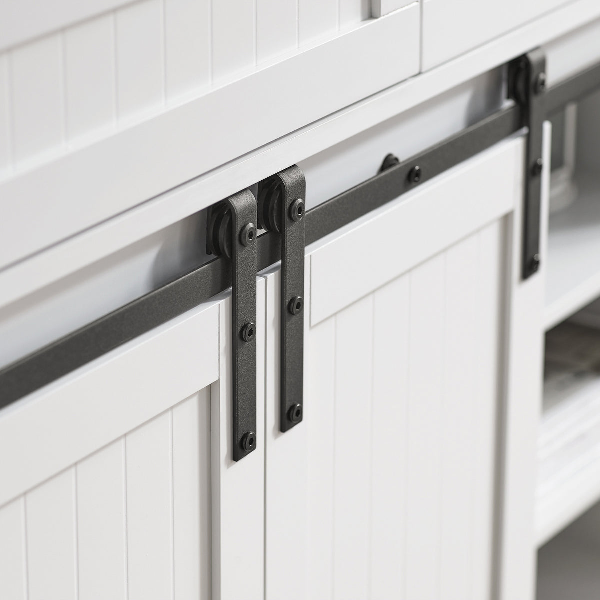 SoBuy FSB74-W Meuble d’Entrée avec Rangement Chaussures Intégré – 2 Portes Coulissantes et 2 Tiroirs – Entrée Organisée – 104x35x93 cm Blanc