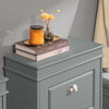 SoBuy FSR78-HG Armoire à Chaussures 2 Abattants Slim 24cm – 8 Paires, Dos Aéré, FSC®, Gris, 54x24x83 cm