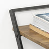 SoBuy FWT88-F Table Pliant pour Petits Espaces, Bureau d'Ordinateur Table d’Etude Bureau Portable à Domicile, Salon, Chambre, Aucun Assemblage Requis Design Industriel