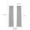 SoBuy KLS12-HG Paravent Séparateur de Pièces Rideau Télescopique Rideau Réglable en Hauteur Rideau