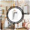 SoBuy BZR100-W Armoire à Linge avec Panier Rabattable et Sac Amovible à Poignées – L45×P35×H85,5 cm, Charge 15 kg, MDF E1, Blanc