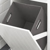 SoBuy BZR110-W Armoire à Linge avec 1 Porte – L40×P39×H86 cm, Charge 25 kg, MDF E1, Blanc