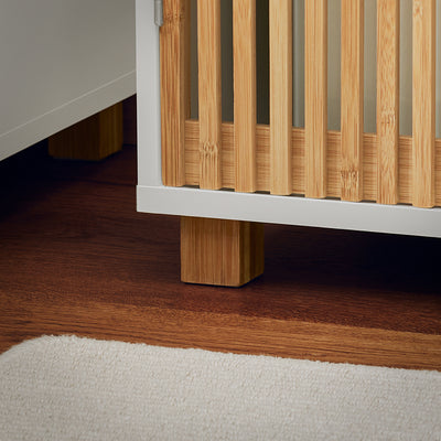 SoBuy BZR125-W Meuble sous Lavabo de Salle de Bain, Meuble sous Vasque à 2 Portes en Bambou, Placard Armoire de Rangement Meuble évier de Cuisine, L60 x P30 x H61 cm