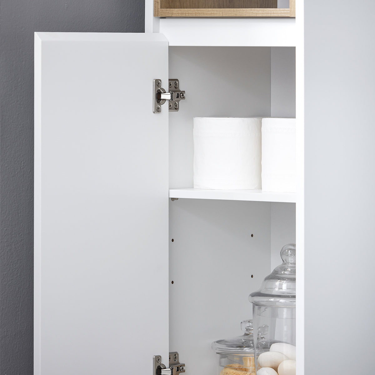 SoBuy BZR147-W Colonne de Salle de Bain 170 cm – Blanc