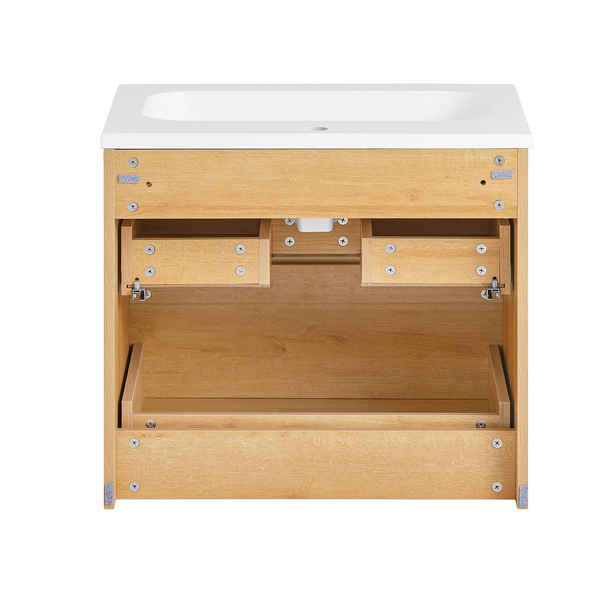 SoBuy BZR172-N Meuble sous Lavabo avec Deux tiroirs Meuble de Rangement  Meuble avec lavabo en céramique