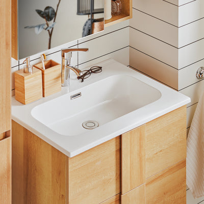 SoBuy BZR172-N Meuble sous Lavabo avec Deux tiroirs Meuble de Rangement  Meuble avec lavabo en céramique