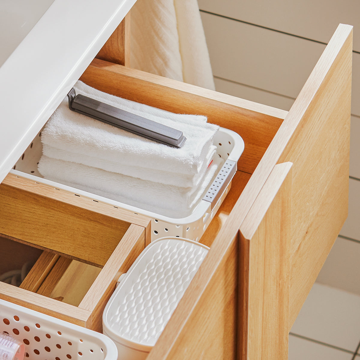 SoBuy BZR172-N Meuble sous Lavabo avec Deux tiroirs Meuble de Rangement  Meuble avec lavabo en céramique