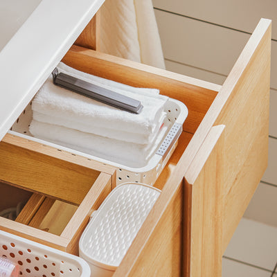 SoBuy BZR172-N Meuble sous Lavabo avec Deux tiroirs Meuble de Rangement  Meuble avec lavabo en céramique