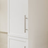 SoBuy BZR243-W Meuble Colonne de Salle de Bain Étroit 30 cm – Armoire Haute Blanche 2 Portes et 6 Tiroirs, MDF Finition Mélaminée, Fixation Murale Incluse – 30×40×180 cm, Charge 30 kg