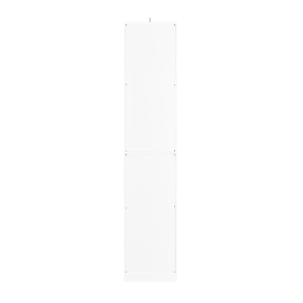 SoBuy BZR80-W Colonne de Salle de Bain 170 cm – Tiroir, Portes et Étagère Ouverte – Blanc