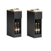 SoBuy FBT111-SCHx2 Table de Chevet Étroite Lot de 2 Table d'Appoint Fine avec Tiroir et Étagère Table de Nuit Bout de Canapé 