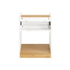 SoBuy FBT128-WN Table de Chevet, Table de Nuit, Table d'Appoint, Bout de Canapé avec 1 Tiroir pour Salon, Chambre