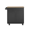 SoBuy FKW122-SCH Desserte de Cuisine à roulettes Chariot de Cuisine, 1 Porte-Bouteilles, 2 Tiroirs et 2 Portes