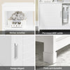 sebuyfr.comG128-W Meuble Sous-Lavabo Meuble pour lavabo suspendu