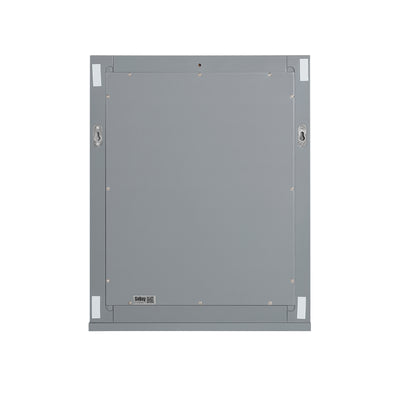sebuyfr.comG129-SG Armoire Murale Salle de Bain avec Miroir, Format Compact, pour Salle de Bain et WC, Rangement Optimisé, Pratique – L40×P10×H49 cm, Gris Clair