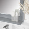 sebuyfr.comG129-SG Armoire Murale Salle de Bain avec Miroir, Format Compact, pour Salle de Bain et WC, Rangement Optimisé, Pratique – L40×P10×H49 cm, Gris Clair