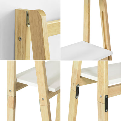 sebuyfr.comG162-N Étagère Pliable Style échelle Étagère pour Salle de Bain, Bureau, Salon, etc. avec 4 Niveaux de Rangement