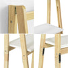sebuyfr.comG162-N Étagère Pliable Style échelle Étagère pour Salle de Bain, Bureau, Salon, etc. avec 4 Niveaux de Rangement