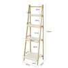 sebuyfr.comG162-N Étagère Pliable Style échelle Étagère pour Salle de Bain, Bureau, Salon, etc. avec 4 Niveaux de Rangement