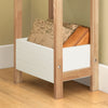 sebuyfr.comG226-WN Tour de rangement salle de bain 20 cm avec 3 paniers – Blanc et bois