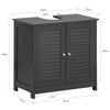 sebuyfr.comG237-DG Meuble sous Lavabo avec Étagères Ajustables, Résistant à l’Humidité, pour Salle de Bain et WC, Rangement Optimisé – L60×P35×H58 cm, MDF, Gris