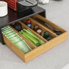 sebuyfr.comG280-SCH Boîte à Thé avec Tiroir, Format Compact, Rangement Optimisé, Design Fonctionnel, Usage Quotidien, Pratique – L31×P30×H10 cm, Bambou, Noir