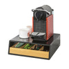 sebuyfr.comG280-SCH Boîte à thé en bois avec compartiments – Organisateur de sachets de thé ou capsules café – Rangement compact