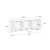 sebuyfr.comG48-W Portemanteau Étagère murale Porte-manteau salle de bain Meuble d’entrée