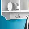 sebuyfr.comG48-W Portemanteau Étagère murale Porte-manteau salle de bain Meuble d’entrée