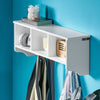 sebuyfr.comG48-W Portemanteau Étagère murale Porte-manteau salle de bain Meuble d’entrée