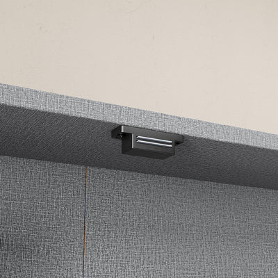 SoBuy FSB113-H-DG Armoire Murale 2 Portes avec Étagères Réglables – Meuble Rangement Suspendu pour Salle de Bain, WC et Cuisine – 80×12,2×80 cm, Charge 12 kg