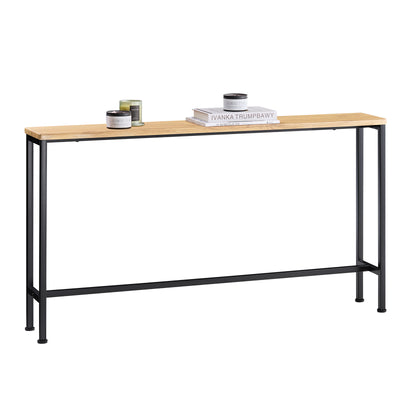 SoBuy FSB19-E Console Entrée Meuble Couloir Étagère Arrière Canapé – Structure Métal Robuste, Design Moderne Ultra Fin – Idéa