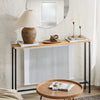 SoBuy FSB19-L-E Table Console Table d'appoint Bout de canapé Table d’entrée Cadre et 4 Pieds en Fer, L120cm x P20cm x H81cm