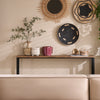 SoBuy FSB19-N Table Console Étroite, Table d'Appoint, Bout de Canapé, Table d’Entrée, Cadre et 4 Pieds en Fer, pour Salon, Entrée, Couloir, Intustriel, L120xP20xH65 cm