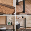 SoBuy FSB19-N Table Console Étroite, Table d'Appoint, Bout de Canapé, Table d’Entrée, Cadre et 4 Pieds en Fer, pour Salon, Entrée, Couloir, Intustriel, L120xP20xH65 cm