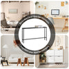 SoBuy FSB19-SCH Console d’Entrée Design Fonctionnel et Gain de Place, Design Moderne, Style Industriel, pour Salon et Chambre – L120×P20×H65 cm, Métal, Noir