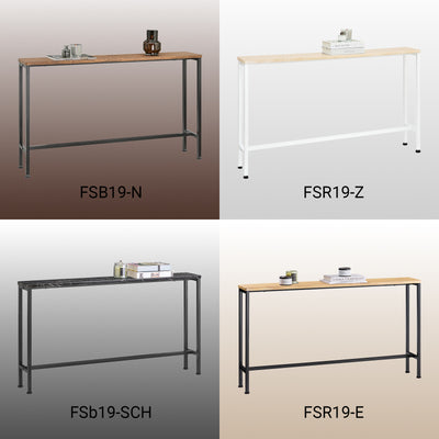 SoBuy FSB19-Z Console Entrée Meuble Couloir Étagère Arrière Canapé – Structure Métal Robuste, Design Moderne Ultra Fin – Idéal pour Salon, Chambre, Entrée – 120x20x65cm