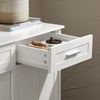 SoBuy FSB84-W Meuble de Rangement Meuble d’entrée Buffet Placard avec 2 Tiroirs et 2 Portes Coulissantes