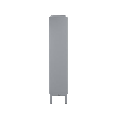SoBuy FSR100-HG Armoire à Chaussures Ultra-Slim 19 cm – 4 Abattants, 8–12 Paires, Anti-Basculement, Gris, 100×19×91 cm