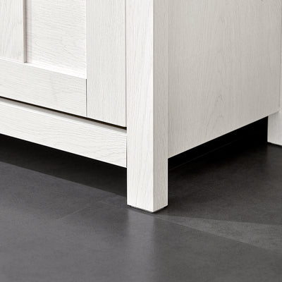 SoBuy FSR161-W Banc à Chaussures avec Coussin Rembourré et 1 Abattant pour Entrée Couloir – 80x30x50 cm, Blanc