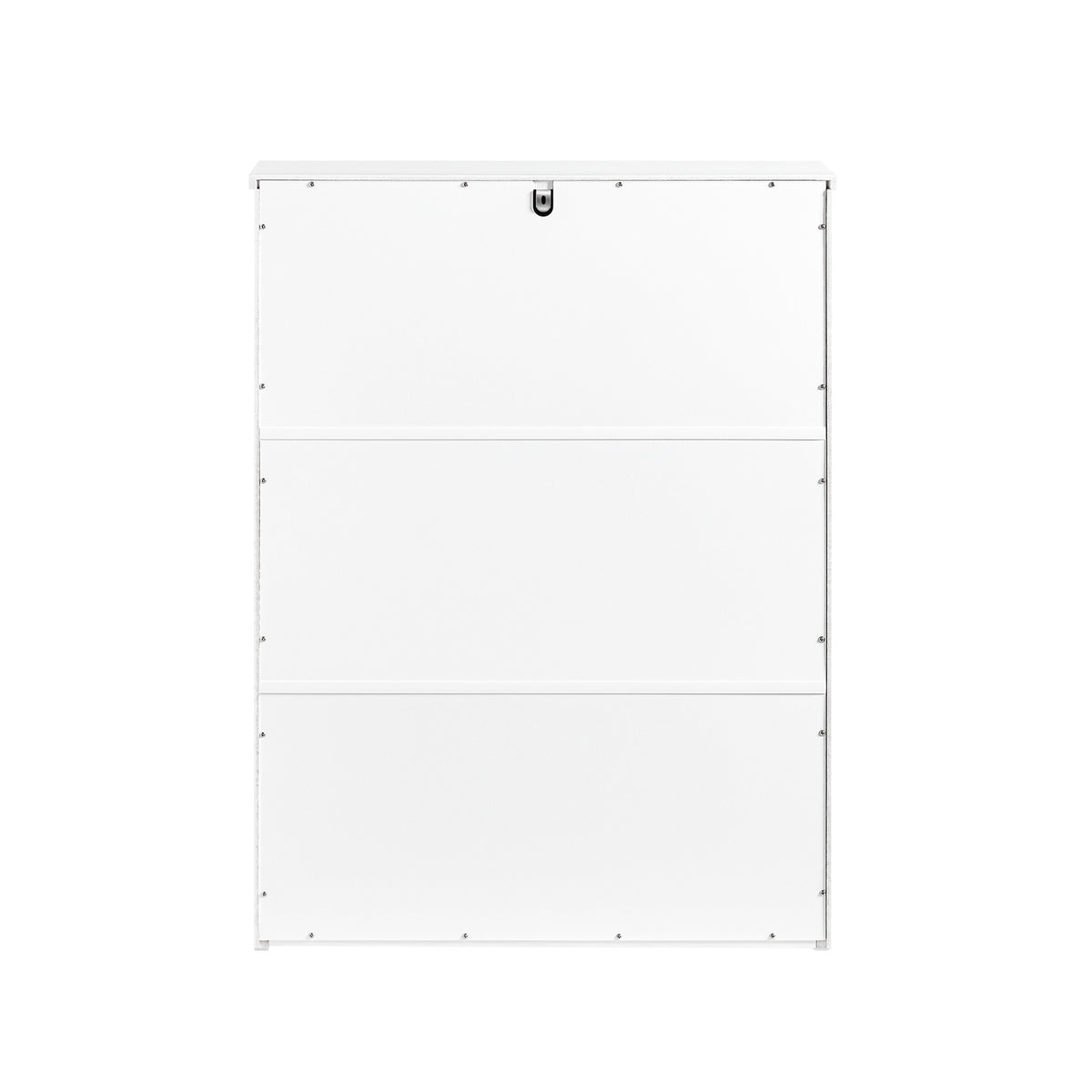 SoBuy FSR165-K-W Meuble à Chaussures à Abattants 2 Niveaux – Rangement Discret pour Entrée – 61x26x81 cm Blanc
