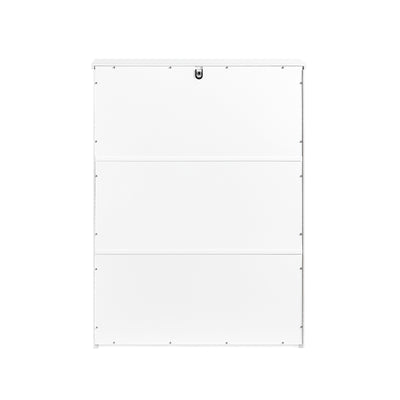 SoBuy FSR165-K-W Meuble à Chaussures à Abattants 2 Niveaux – Rangement Discret pour Entrée – 61x26x81 cm Blanc
