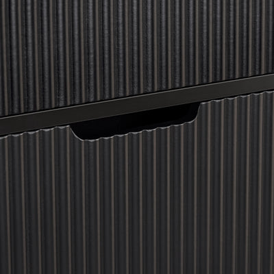 SoBuy FSR177-SCH Armoire à Chaussures 2 Abattants – 4 à 6 Paires, 19 cm de Profondeur, Anti-Basculement – 50×19×90 cm, Noir