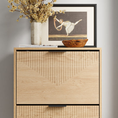 SoBuy FSR213-N Meuble à Chaussures – 24 cm de Profondeur, 120 cm de Hauteur, Naturel