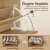 SoBuy FSR214-N Meuble à Chaussures Compact 24 cm de Profondeur – Naturel