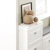 SoBuy FSR78-W Meuble à Chaussures Compact 54 cm – Étagères Réglables et Tiroir – Bois FSC – Blanc